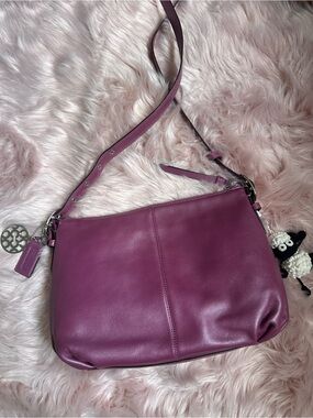 Coach Magenta Leather Purse